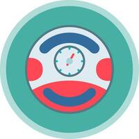 Gauge Flat Multi Circle Icon vector