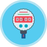 Pressure Gauge Flat Multi Circle Icon vector