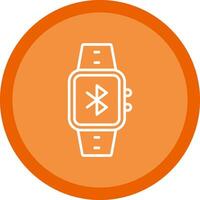 Bluetooth Line Multi Circle Icon vector