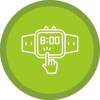 Touchscreen Line Multi Circle Icon vector
