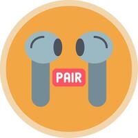 Pairing Flat Multi Circle Icon vector