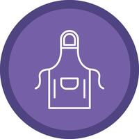 Apron Line Multi Circle Icon vector