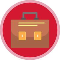 Briefcase Flat Multi Circle Icon vector