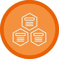 Infographic Elements Line Multi Circle Icon vector