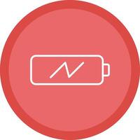 Charging Battery Line Multi Circle Icon vector