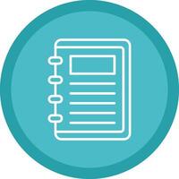 Take Note Line Multi Circle Icon vector