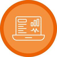 Dashboard Line Multi Circle Icon vector