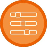 Progress Bar Line Multi Circle Icon vector