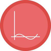 Wave Chart Line Multi Circle Icon vector