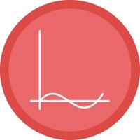 Wave Chart Line Multi Circle Icon vector