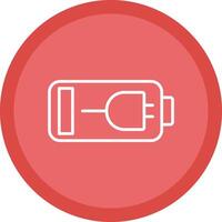 Charging Battery Line Multi Circle Icon vector