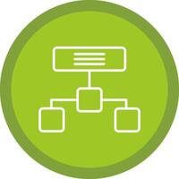Hierarchical Structure Line Multi Circle Icon vector