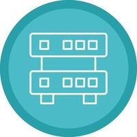 Data Quality Line Multi Circle Icon vector