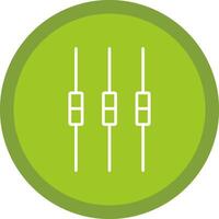 Box Plot Line Multi Circle Icon vector