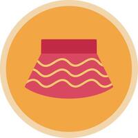 Skirt Flat Multi Circle Icon vector