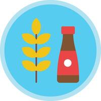 Home Brewing Flat Multi Circle Icon vector