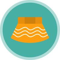 Skirt Flat Multi Circle Icon vector