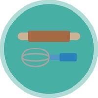 Baking Flat Multi Circle Icon vector