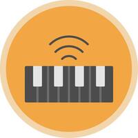 Keyboard Flat Multi Circle Icon vector