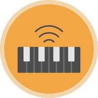 Keyboard Flat Multi Circle Icon vector