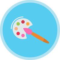 Painting Flat Multi Circle Icon vector