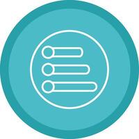 Progress Bar Line Multi Circle Icon vector