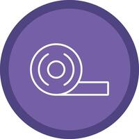 Adhesive Tape Line Multi Circle Icon vector