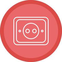 Socket Line Multi Circle Icon vector