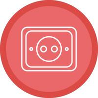 Socket Line Multi Circle Icon vector