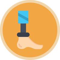 Prosthetic Flat Multi Circle Icon vector