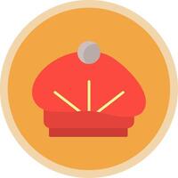 Beret Flat Multi Circle Icon vector