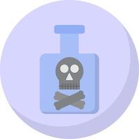 Poison Flat Bubble Icon vector