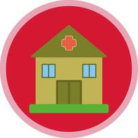 Building Flat Multi Circle Icon vector