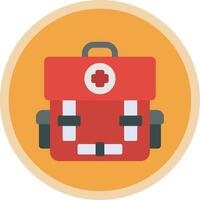 First Aid Flat Multi Circle Icon vector
