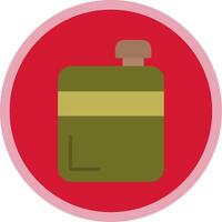 Flask Flat Multi Circle Icon vector