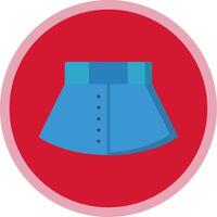 Skirt Flat Multi Circle Icon vector