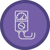 Voltage Indicator Line Multi Circle Icon vector