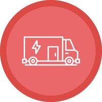 Electrician Service Line Multi Circle Icon vector