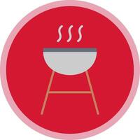 Grill Flat Multi Circle Icon vector