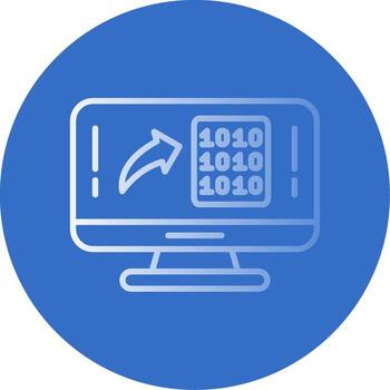 Document Flat Bubble Icon vector