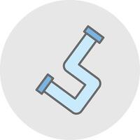 PipeLine Filled Light Line Filled Light Icon vector
