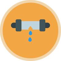 Leak Detector Flat Multi Circle Icon vector