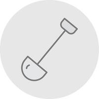 Shovel Line Filled Light Icon vector