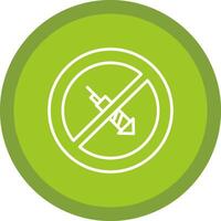 No Firework Line Multi Circle Icon vector