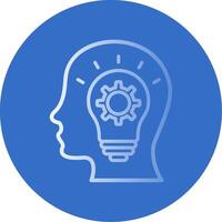 Knowledge Flat Bubble Icon vector