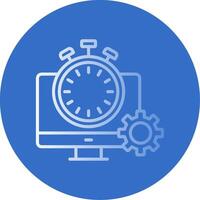 Fast Processing Flat Bubble Icon vector