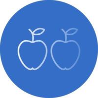 Apple Flat Bubble Icon vector