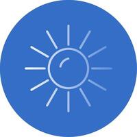 Sun Flat Bubble Icon vector