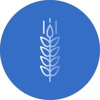 Wheat Flat Bubble Icon vector