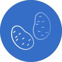 Potato's Flat Bubble Icon vector